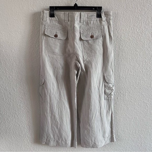 Patagonia Women’s Hemp Cargo Cropped Pants Gray Size 10 Button Fly Utility - Picture 7 of 15
